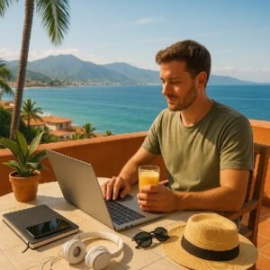 digital nomad in puerto vallarta