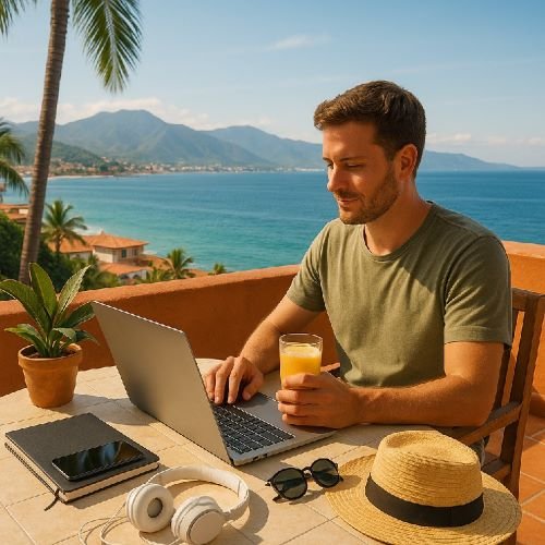 digital nomad in puerto vallarta